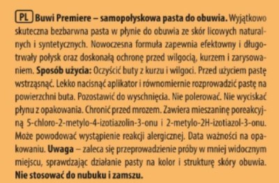 Buwi Premiere Bezbarwna, pasta do butów, płyn  60ml