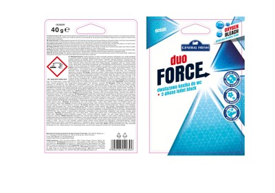 General Fresh 5w1, Dwufazowa Morska  zawieszka do toalety, 40g