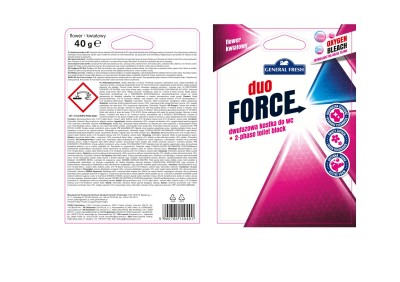 General Fresh 5w1, Dwufazowa Kwiatowa  zawieszka do toalety, 40g