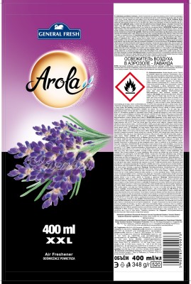 Arola, General Fresh Lawenda, odświeżacz powietrza, aerozol 400ml