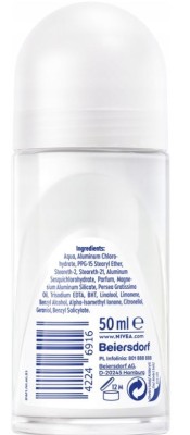 Nivea Dry Comfort, dezodorant, roll-on 50ml