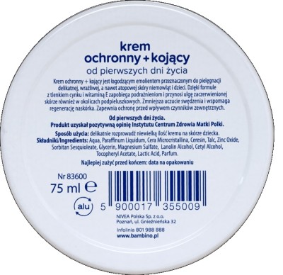 Bambino, krem ochronny dla dzieci, 75ml