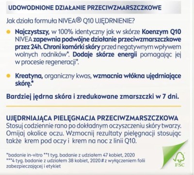 Nivea Q10 Plus, krem przeciwzamarszczkowy na dzień, 50ml