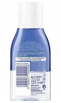 Nivea dwufazowy  płyn do demakijażu oczu, 125ml