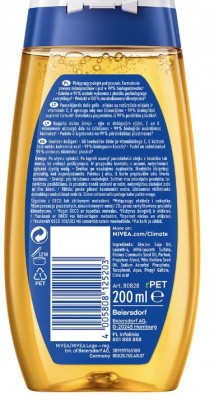 Nivea Bath Natural Oil, olejek pod prysznic, 200ml