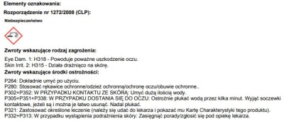 VC 121 Pikasoft-Żel,  środek o właściwościach dezynfekcyjnych o bakteriobójczym i grzybobójczym do mycia powierzchni, pomieszczeń i urządzeń sanitarny