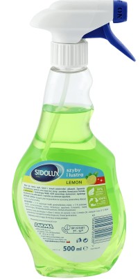 Sidolux Crystal Lemon, płyn do szyb z pompką, 500ml