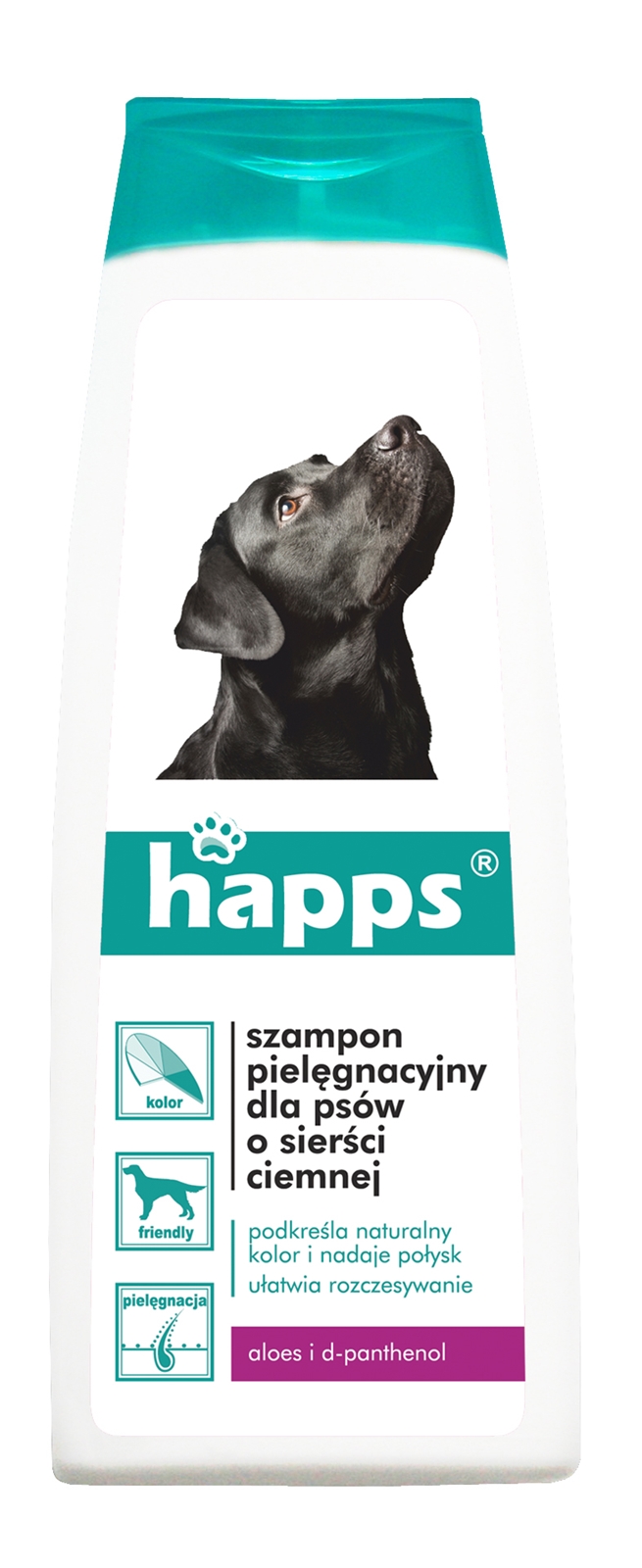 Happs, szampon pielęgnacyjny dla psów sierści ciemnej, płyn 200ml