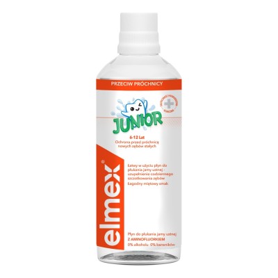 Elmex Junior 6-12 lat płyn do płukania ust 400ml 