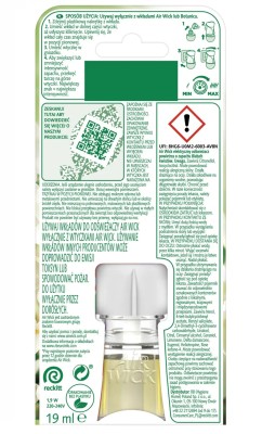 Air Wick, Białe Kwiaty, elektryczny odświeżacz powietrza, zapas, 19ml