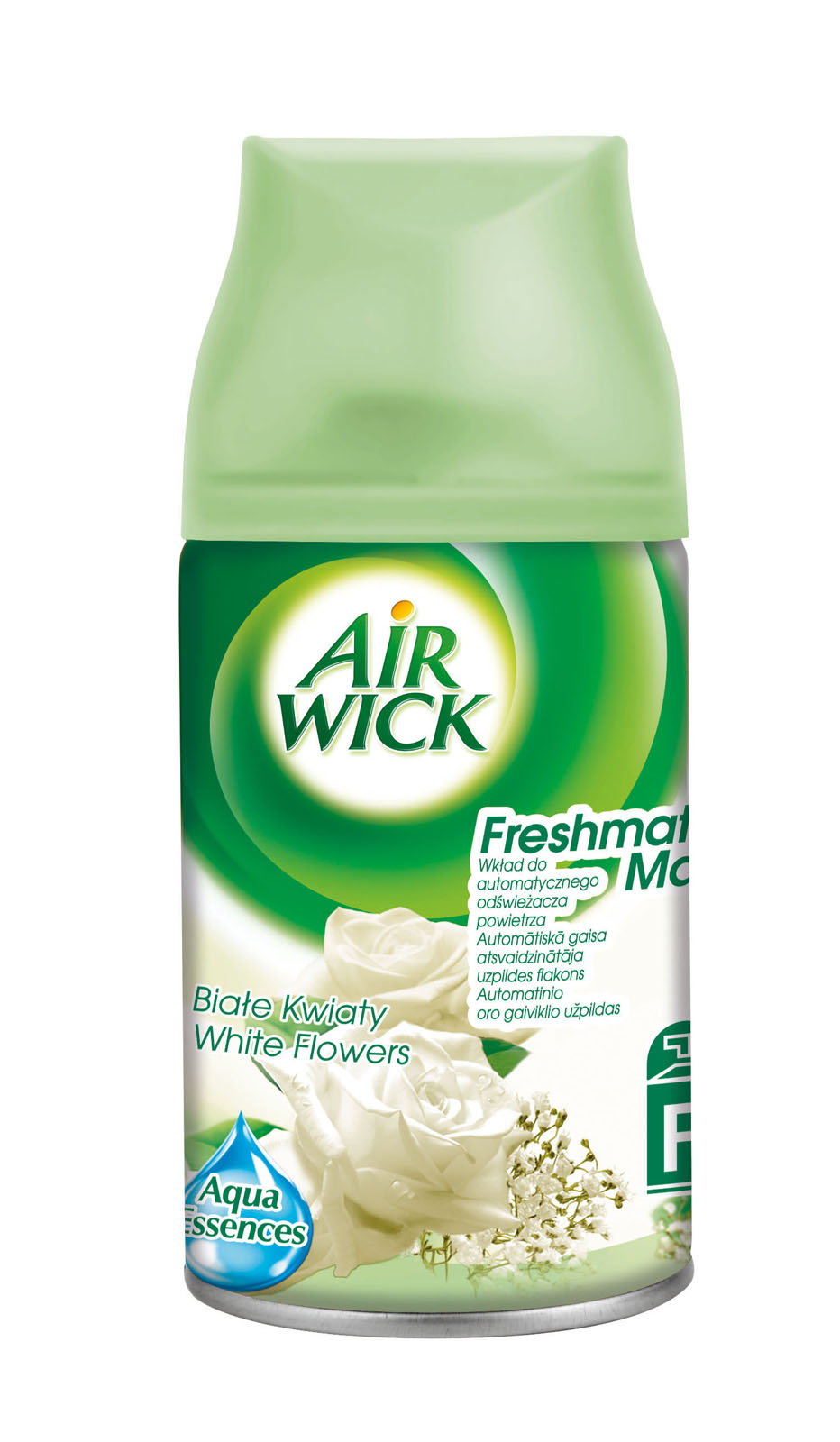 Air Wick Freshmatic, Białe Kwiaty, samouwalniający odświeżacz powietrza, zapas, 250ml