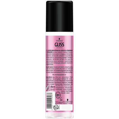 Gliss Kur Liquid Silk Gloss, Ekspresowa odżywka do włosów matowych i łamliwych, spray 200 ml