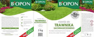 Biopon, nawóz granulowany do trawnika zachwaszczonego, 3kg