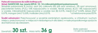 Biopon, pałeczki nawozowe do roślin kwitnących, 30 sztuk