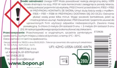 Biopon, żelowy nawóz mineralny do roślin zielonych, 1l