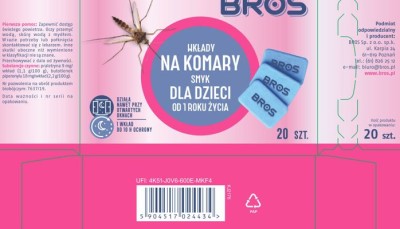 Bros Elektro Dla Dzieci wkładki zapasowe do urządzenia elektrycznego przeciw komarom 20 sztuk