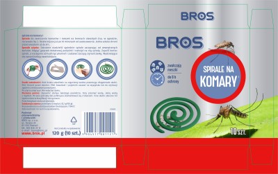 Bros spirala przeciw komarom 10 sztuk