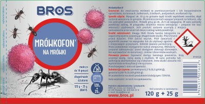 Bros Mrówkofon preparat do zwalczania mrówek granulat 120g