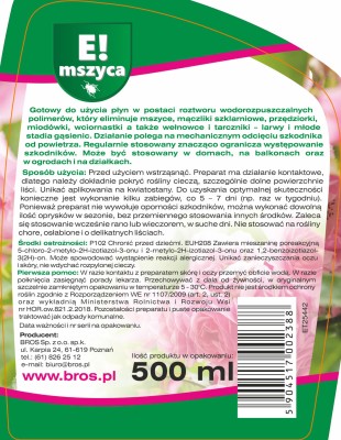 Bros E! Mszyca preparat na mszyce atomizer 500ml