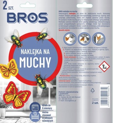 Bros naklejka na muchy 2 sztuki