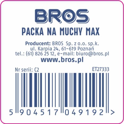 Bros Max packa na muchy i inne owady 1 sztuka