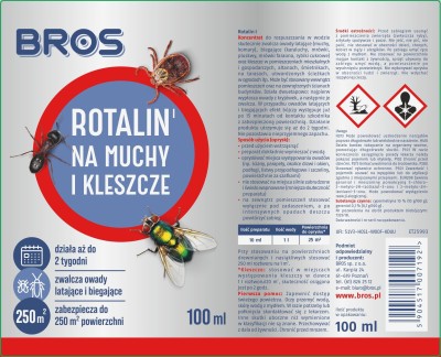 Bros Rotalin 25SC preparat do oprysku na muchy 100ml