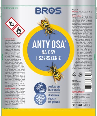 Bros Anty Osa preparat przeznaczony do zwalczania os i szerszeni spray 300ml