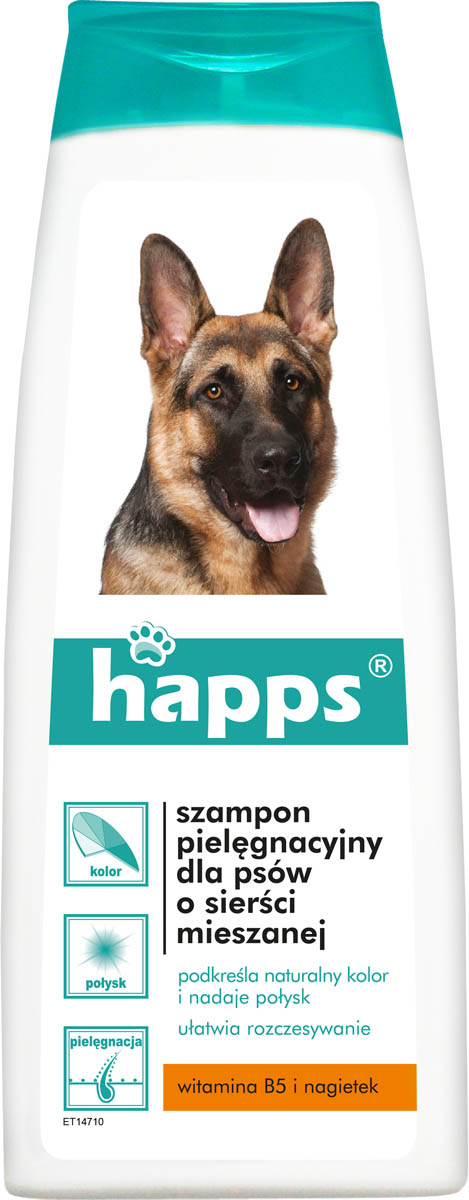 Happs, szampon pielęgnacyjny dla psów sierści mieszanej, płyn 200ml
