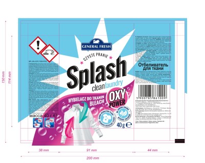 Splash, General Fresh, wybielacz do tkanin, 40g