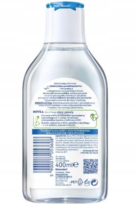 Nivea, Pielęgnujący płyn micelarny, skóra normalna i mieszana, 400ml