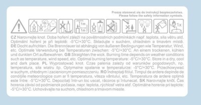 Bispol, wkład olejowy do znicza, biały, 48 godzin palenia, 30 sztuk