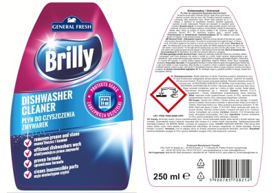 Brilly, General Fresh, płyn do czyszczenia zmywarek, 250ml