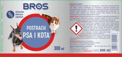 Bros Postrach psa i kota odstraszacz zapachowy 300ml