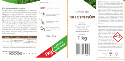 Biopon, nawóz granulowany do tui i cyprysów, 1kg