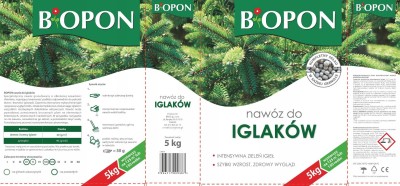 Biopon, nawóz granulowany do iglaków, karton 5kg