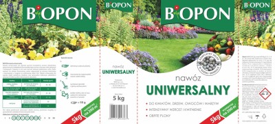 Biopon, Uniwersalny nawóz granulowany, karton 5kg