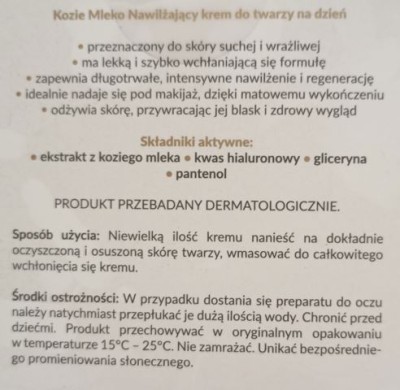 Vellie Kozie Mleko, krem odżywczy do ciała z kwasem hialuronowym, słoik 200ml