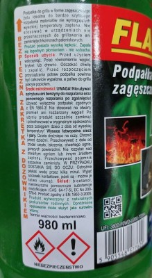 Flamit, Bio, podpałka  zagęszczona 980ml