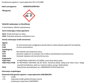 Meglio, Marsiglia, odtłuszczacz, 750ml