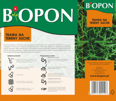 Bros, Biopon, Trawa na tereny suche, 1kg