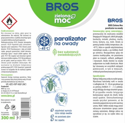 Bros Zielona Moc paralizator na owady 300ml