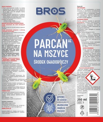 Bros, Parcan AE zwalczający mszyce środek owadobójczy 250ml