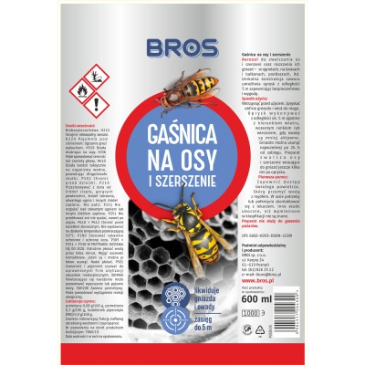 Bros gaśnica na osy i szerszenie 600ml