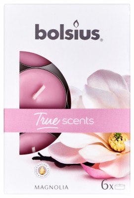 Bolsius True Scents, Magnolia, podgrzewacz 6szt, 4 godziny