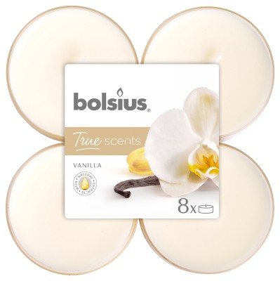 Bolsius True Scents, Wanilia, podgrzewacz maxi 8szt, 8 godzin