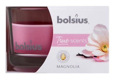 Bolsius True Scents, Magnolia, świeca w szkle 50/80mm