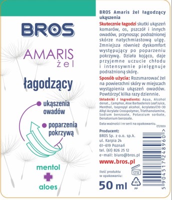 Bros żel łagodzący ukąszenia 50ml 