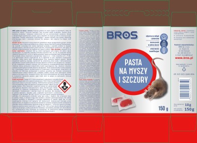 Bros trutka w formie pasty na myszy i szczury 150g