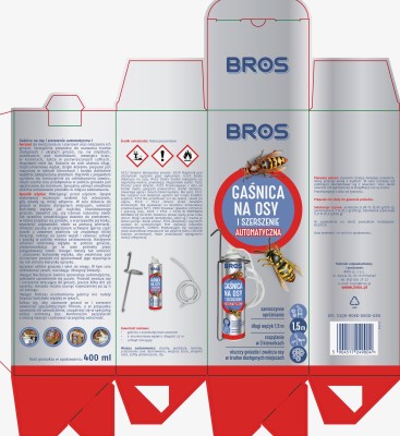 Bros automatyczna Gaśnica preparat do zwalczania os i szerszeni 400ml