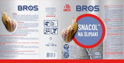 Snacol 3gb środek zwalczający ślimaki w kartonie 1kg + 100g gratis